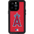 MLB Los Angeles Angels - Solid Distressed iPhone 15 Pro Waterproof Case